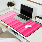 Pinkshades Serrate Stripes Irregular Vertical Stripe Pattern in Pink Tones Desk Mat Gallery Image 2