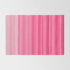 Pinkshades Serrate Stripes Irregular Vertical Stripe Pattern in Pink Tones Rug Gallery Image 2