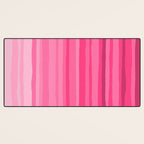 Pinkshades Serrate Stripes Irregular Vertical Stripe Pattern in Pink Tones Desk Mat Gallery Image 3