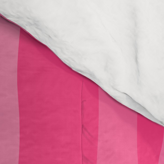 Pinkshades Serrate Stripes Irregular Vertical Stripe Pattern in Pink Tones Comforter Gallery Image 4