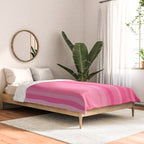 Pinkshades Serrate Stripes Irregular Vertical Stripe Pattern in Pink Tones Comforter Gallery Image 2