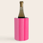 Pinkshades Serrate Stripes Irregular Vertical Stripe Pattern in Pink Tones Wine Chiller Gallery Image 1