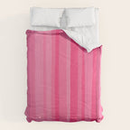 Pinkshades Serrate Stripes Irregular Vertical Stripe Pattern in Pink Tones Comforter Gallery Image 6
