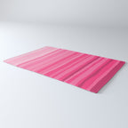 Pinkshades Serrate Stripes Irregular Vertical Stripe Pattern in Pink Tones Rug Gallery Image 3