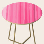 Pinkshades Serrate Stripes Irregular Vertical Stripe Pattern in Pink Tones Side Table Gallery Image 2