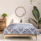 Blue tile brushstroke pattern Comforter Gallery Image 3