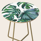 Tropical Palm Leaves Classic II Side Table Gallery Image 2