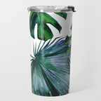 Tropical Palm Leaves Classic II Travel Mug Gallery Image 2
