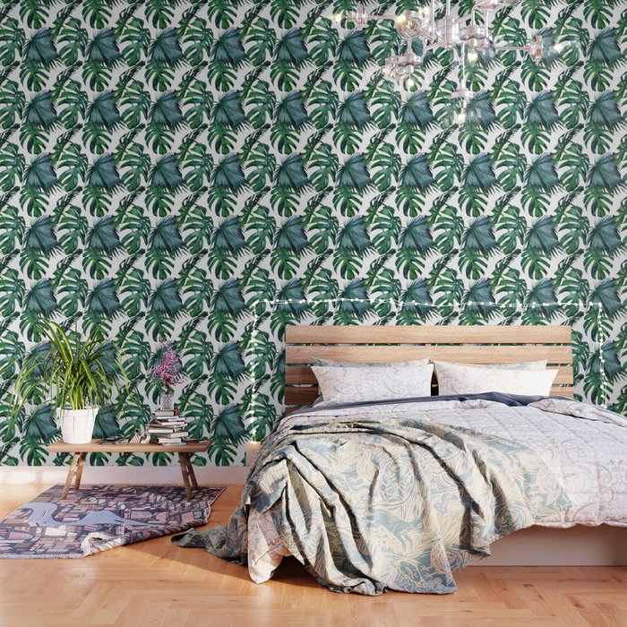 Tropical Palm Leaves Classic II Wallpaper Gallery Image 3