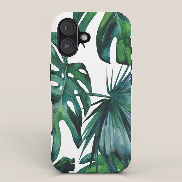 Tropical Palm Leaves Classic II iPhone Case Gallery Image 1