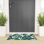 Tropical Palm Leaves Classic II Welcome Mat Gallery Image 3
