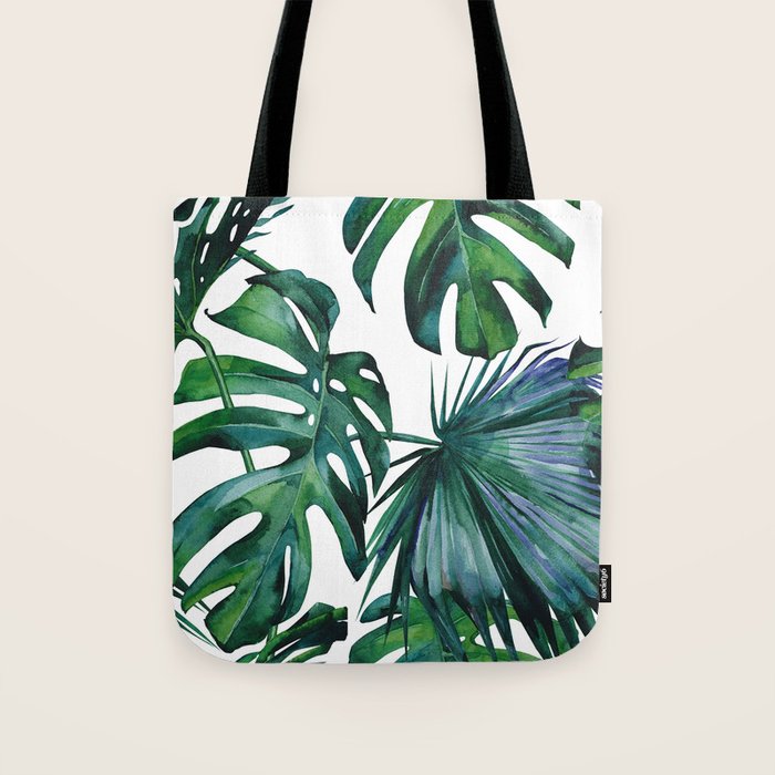 Tropical Palm Leaves Classic II Tote Bag Gallery Image 1