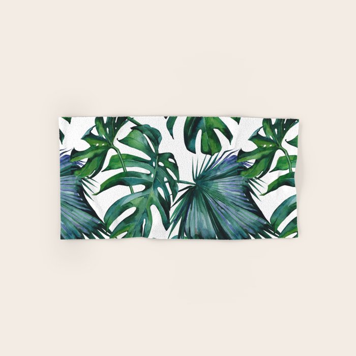Tropical Palm Leaves Classic II Bath Towel Gallery Image 1