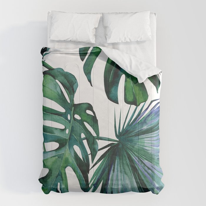 Tropical Palm Leaves Classic II Comforter Gallery Image 6