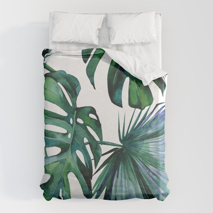 Tropical Palm Leaves Classic II Duvet Cover Gallery Image 6