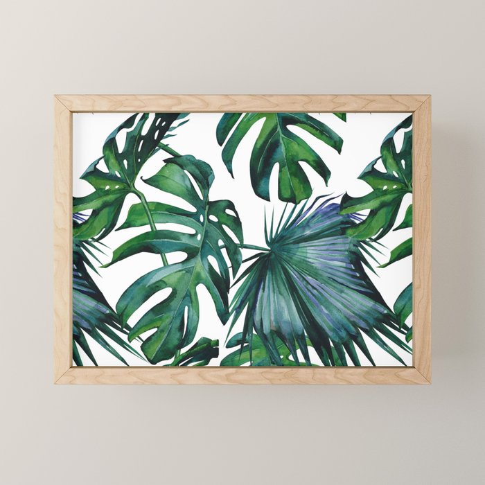 Tropical Palm Leaves Classic II Mini Art Print Gallery Image 1