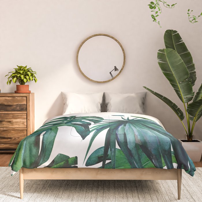 Tropical Palm Leaves Classic II Comforter Gallery Image 3