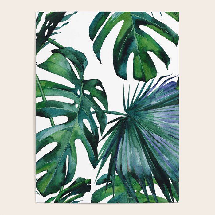 Tropical Palm Leaves Classic II Poster Gallery Image 1