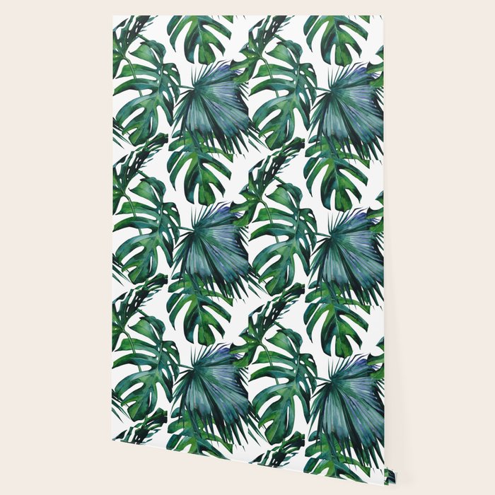 Tropical Palm Leaves Classic II Wallpaper Gallery Image 2