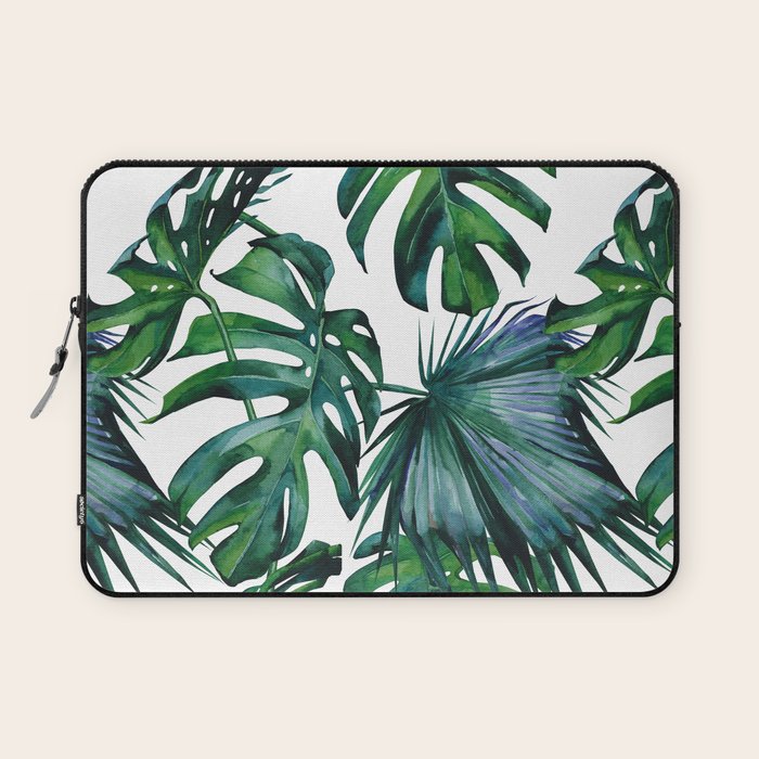 Tropical Palm Leaves Classic II Laptop Sleeve Gallery Image 1