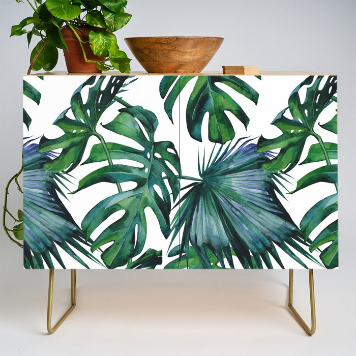 Tropical Palm Leaves Classic II Credenza Gallery Image 1