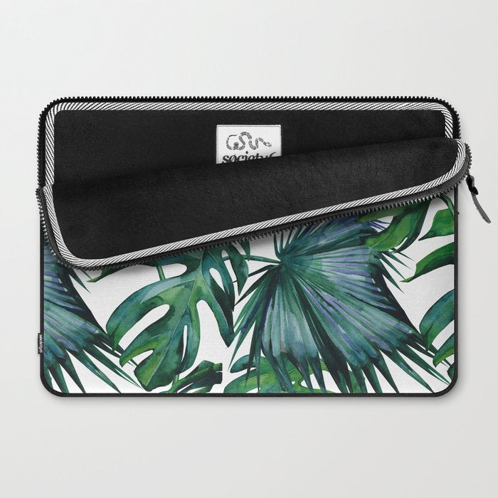 Tropical Palm Leaves Classic II Laptop Sleeve Gallery Image 2