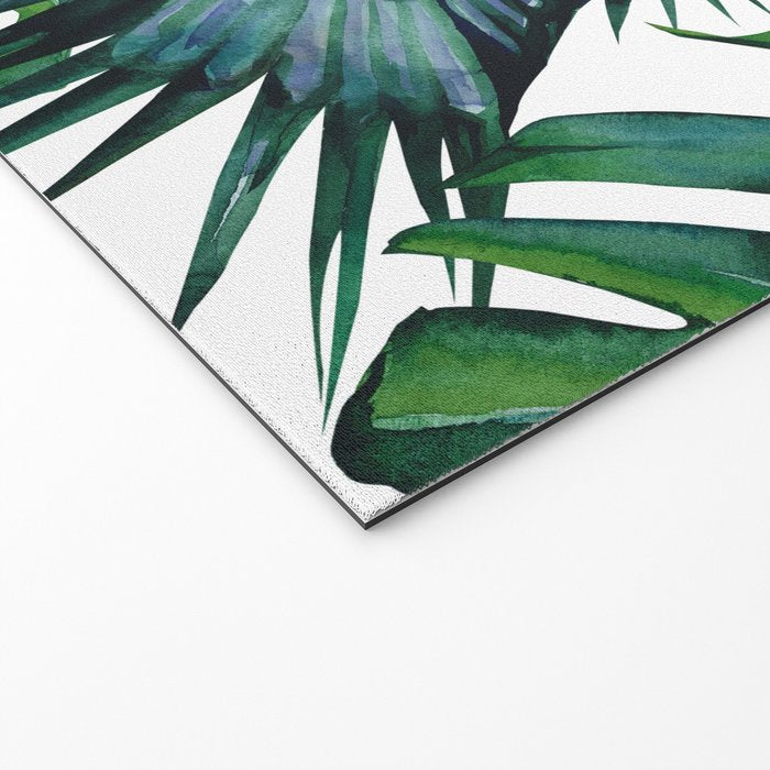 Tropical Palm Leaves Classic II Welcome Mat Gallery Image 2