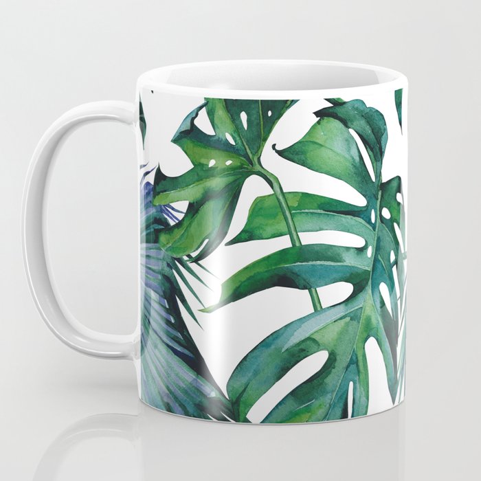 Tropical Palm Leaves Classic II Coffee Mug Gallery Image 3