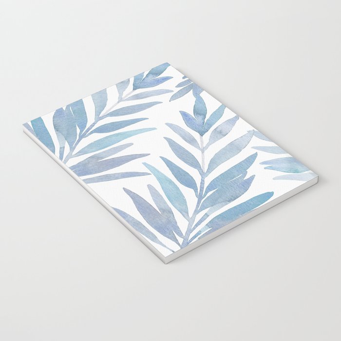 Muted Blue Palm Leaves Notebook Gallery Image 3