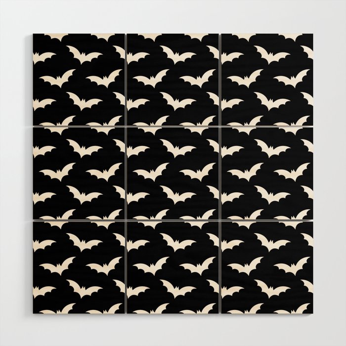 Beautiful Halloween Pattern Design Wood Wall Art Gallery Image 1