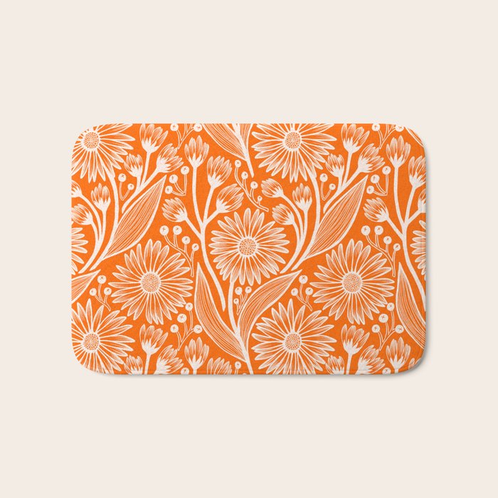 Marmalade Coneflowers Bath Mat Gallery Image 1