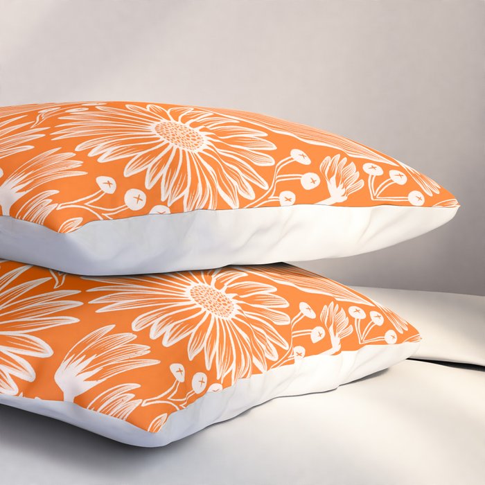 Marmalade Coneflowers Pillow Sham Gallery Image 3
