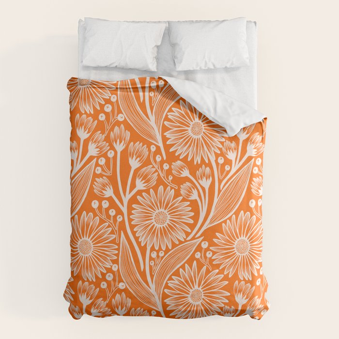 Marmalade Coneflowers Duvet Cover Gallery Image 6