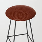 boho triangle stripes - rust Stool Gallery Image 2