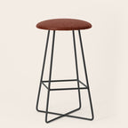 boho triangle stripes - rust Stool Gallery Image 1