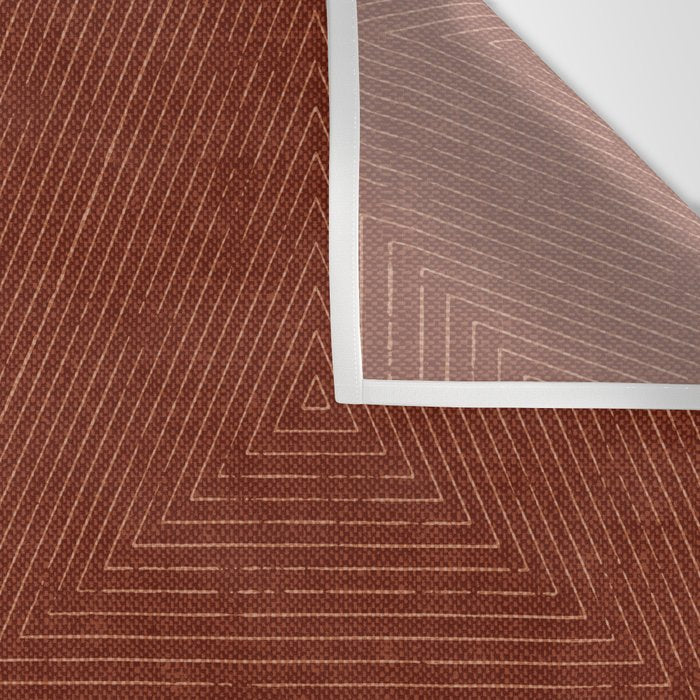 boho triangle stripes - rust Wall Tapestry Gallery Image 3