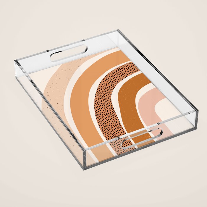 Earth Color Rainbow Acrylic Tray Gallery Image 1