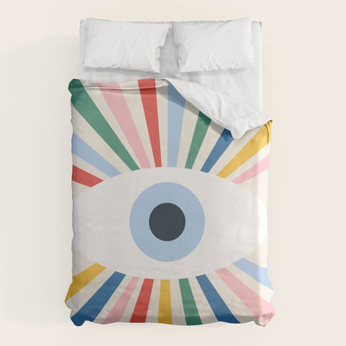 All Seeing Evil Eye - primary Duvet Cover Gallery Image 1