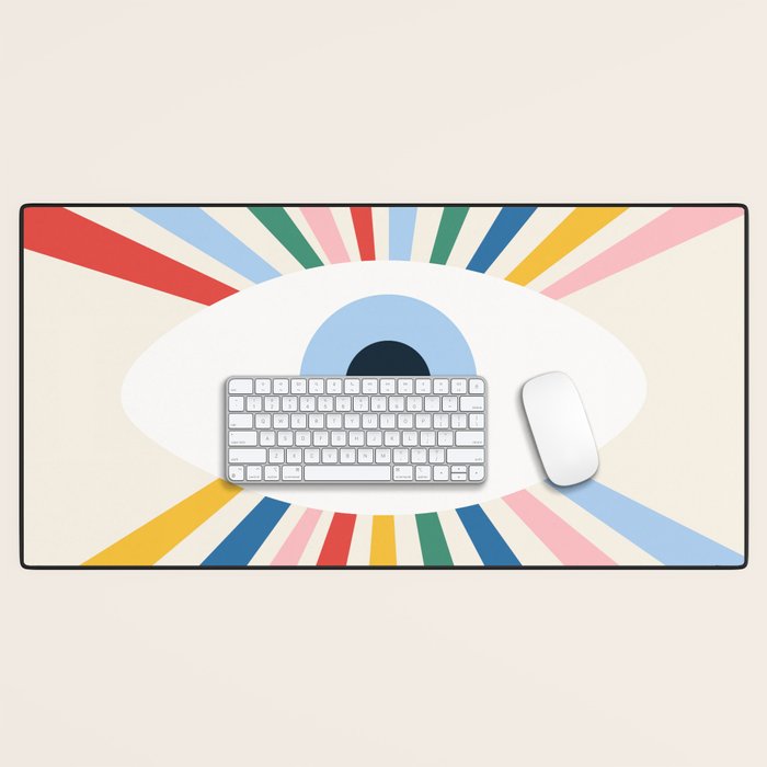 All Seeing Evil Eye - primary Desk Mat Gallery Image 1