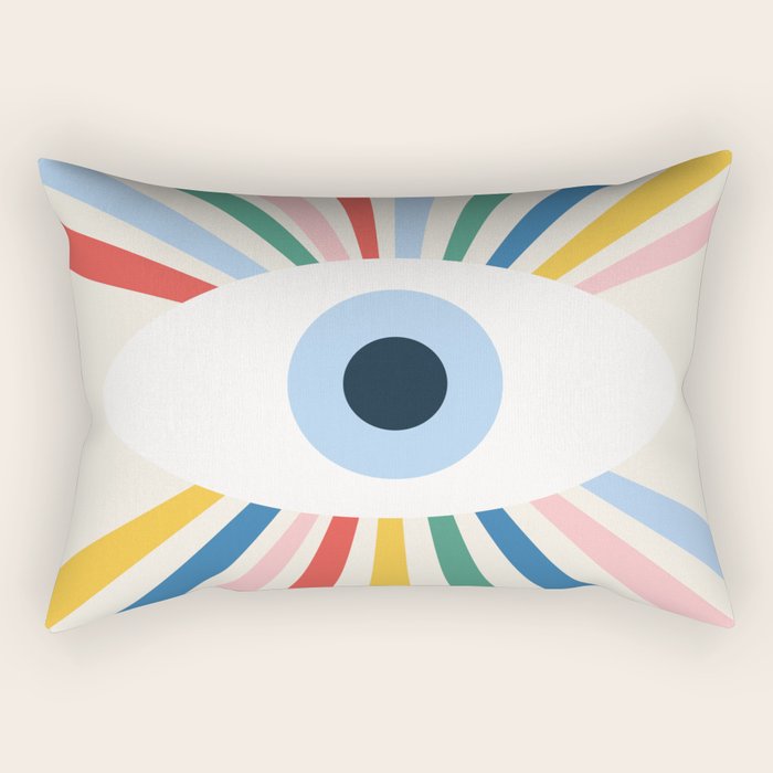All Seeing Evil Eye - primary Rectangular Pillow Gallery Image 1