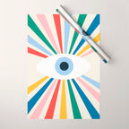 All Seeing Evil Eye - primary Wrapping Paper Gallery Image 1