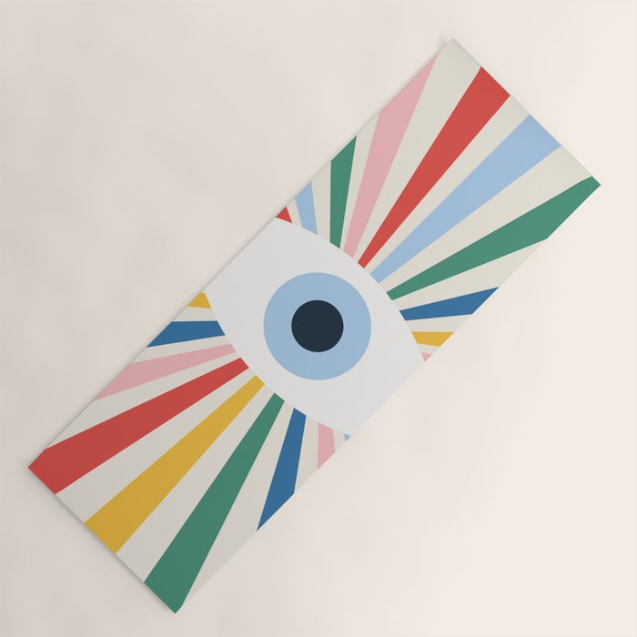 All Seeing Evil Eye - primary Yoga Mat