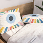 All Seeing Evil Eye - primary Pillow Sham Gallery Image 2