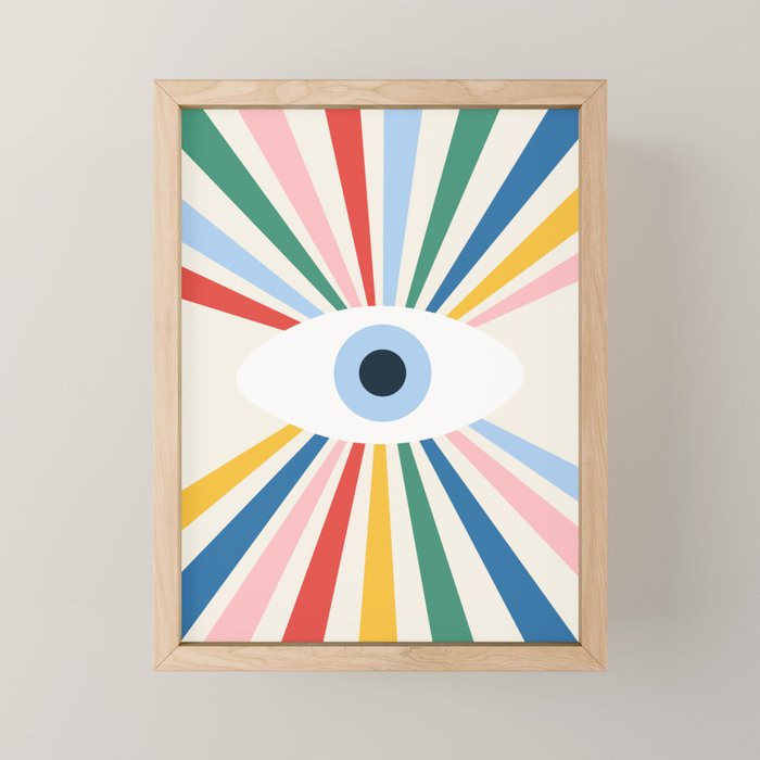 All Seeing Evil Eye - primary Mini Art Print Gallery Image 1