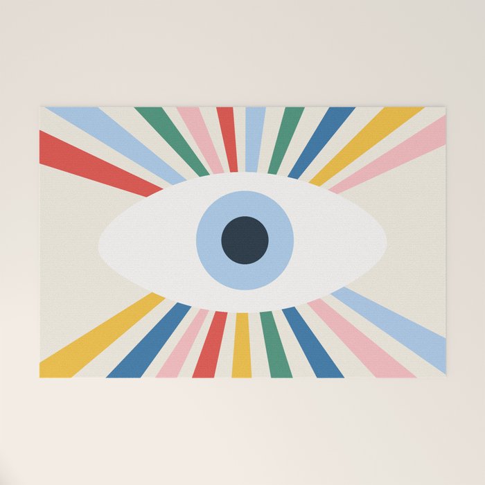 All Seeing Evil Eye - primary Welcome Mat Gallery Image 1