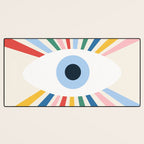 All Seeing Evil Eye - primary Desk Mat Gallery Image 3