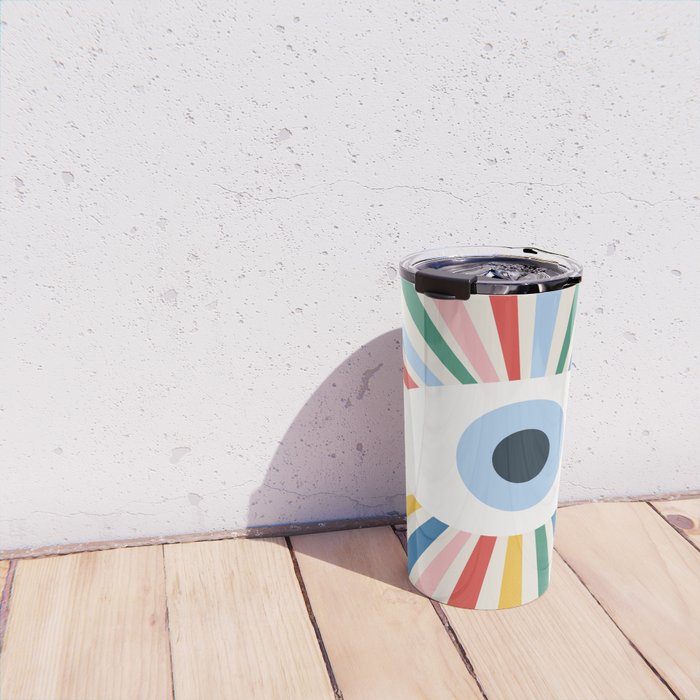 All Seeing Evil Eye - primary Travel Mug Gallery Image 4