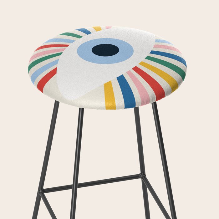 All Seeing Evil Eye - primary Stool Gallery Image 2