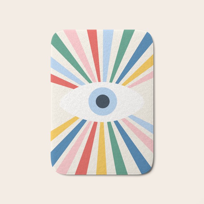 All Seeing Evil Eye - primary Bath Mat Gallery Image 1