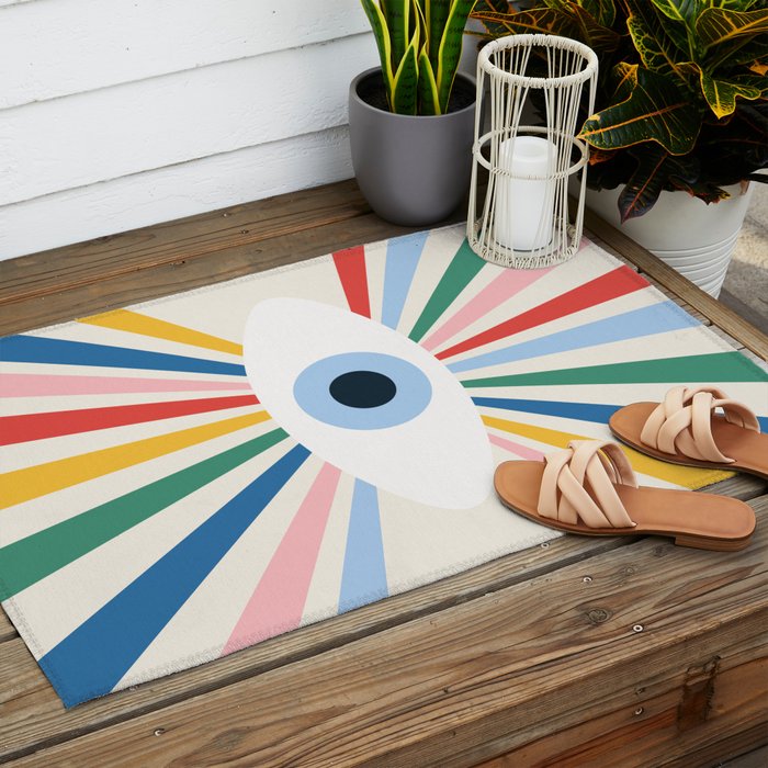 All Seeing Evil Eye - primary Outdoor Rug Gallery Image 2